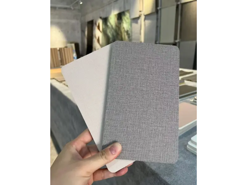 Anti-collision Wallboard with fabric or wood texture veneer